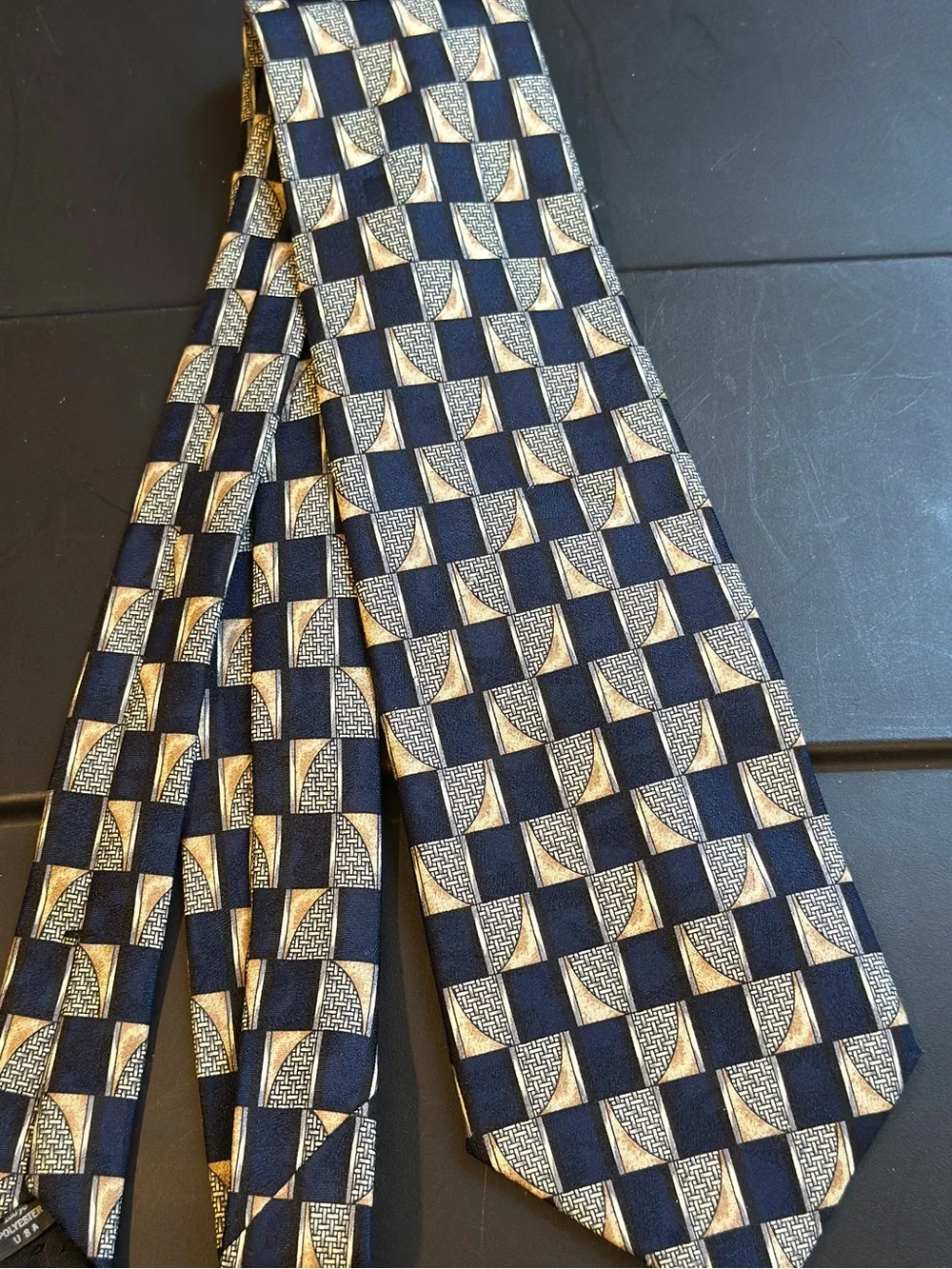 Men's Geometric Tie Croft & Barrow Hand made